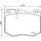 Pagid Brakes M-Benz C300 16-15/C400 15 Brake Pad Set-D, 355021671 355021671 - alternate 2